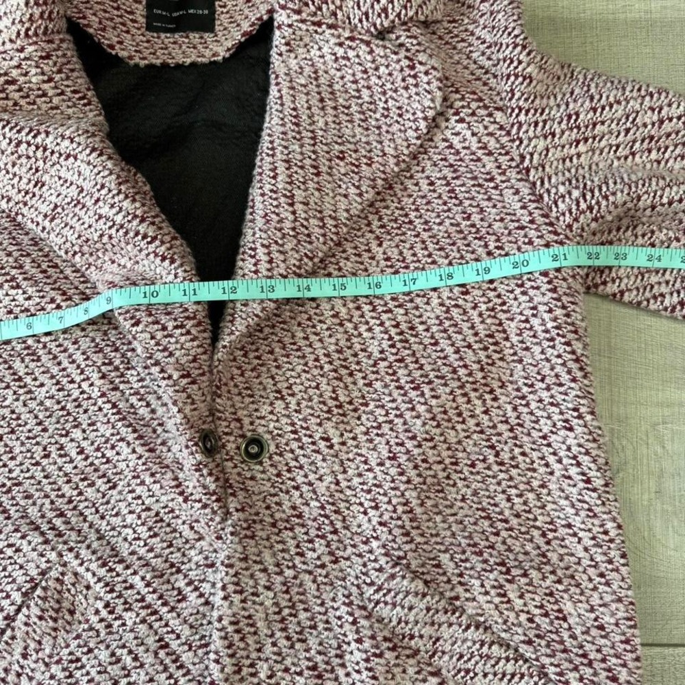 Bershka Textured Knit Coat – Size M/L‎ - Picture 6 of 7